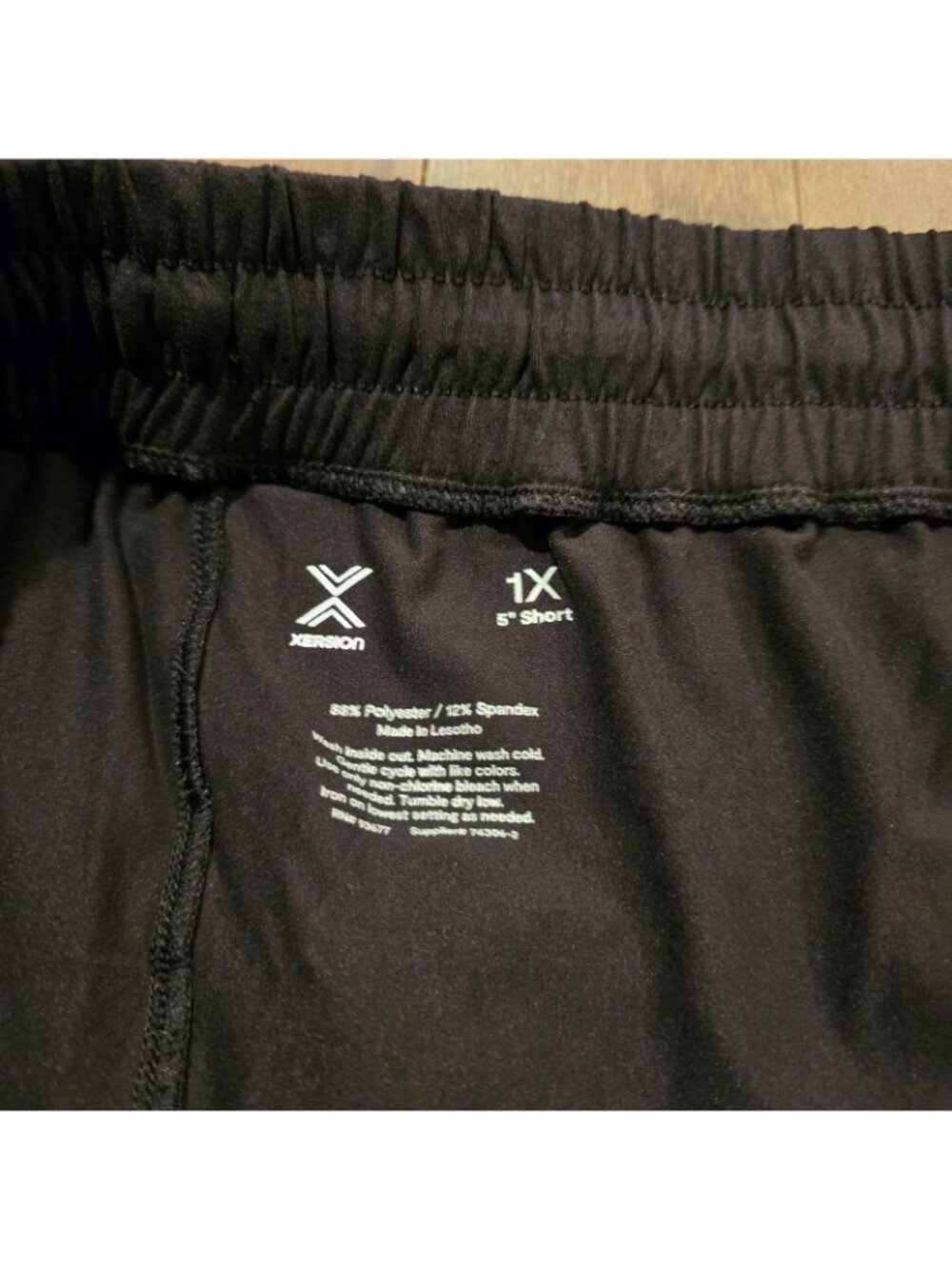 Xersion Womens Black Athletic Shorts 5" Mid-Rise 1x - Picture 5 of 12